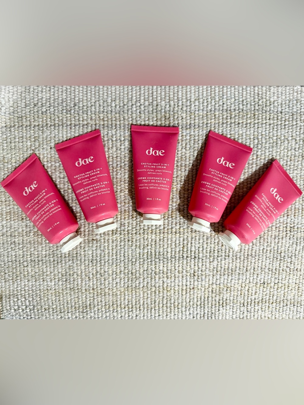 dae Cactus Fruit 3-in-1 Styling Cream Travel Size Bundle – 5 x 1 fl oz | NEW
